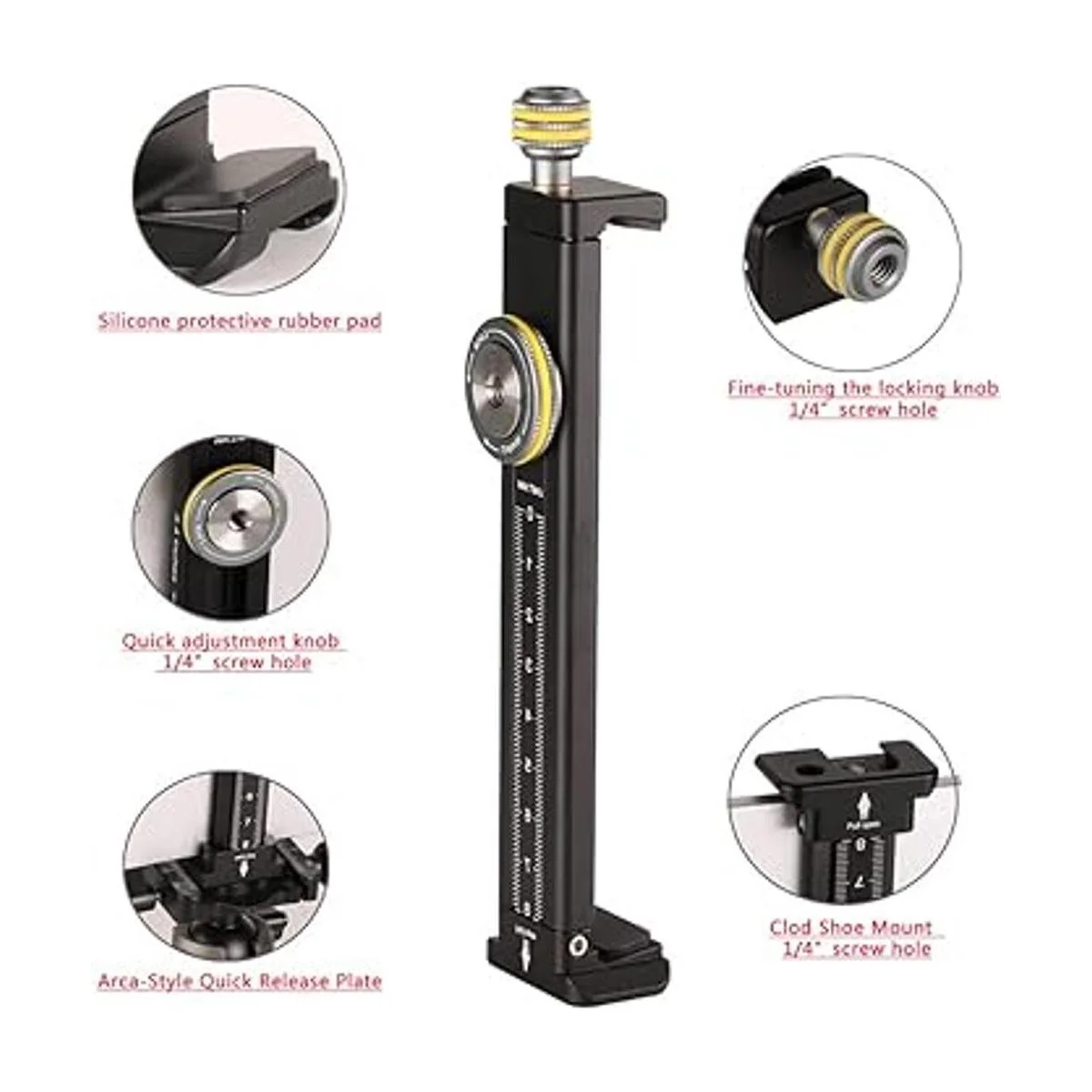 Aluminum iPad Holder for Tripod Mount Universal Phone_5