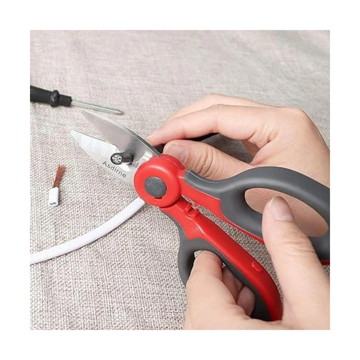 Asdirne Tijeras para electricista cuchillas afiladas de