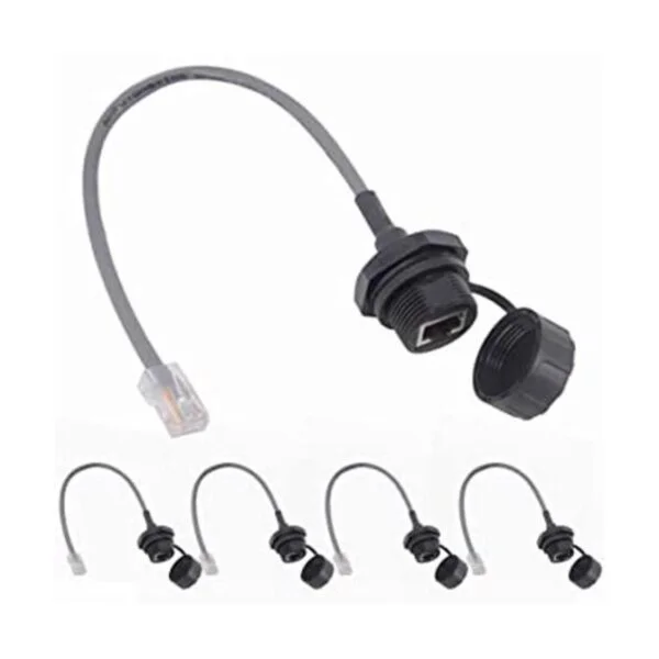 ANMBEST 5 unids montaje en panel RJ45 impermeable conector_1