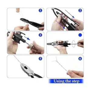 Bonsicoky Juego de 2 alicates de alambre de seguridad