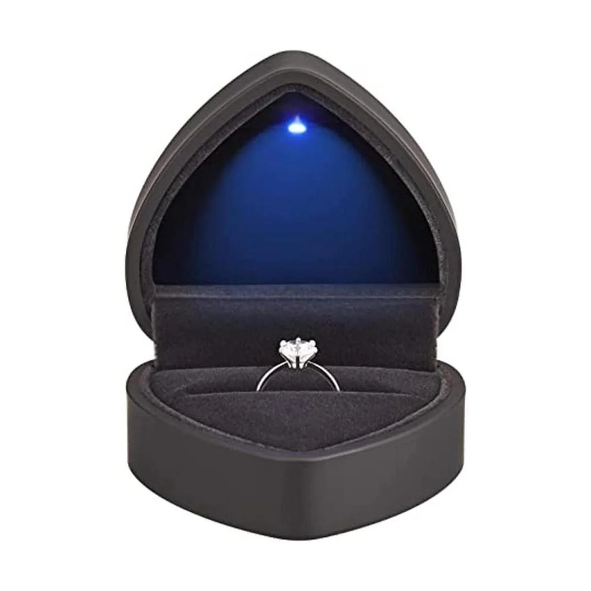 Caja de regalo de anillo en forma de corazón con luz LED_1