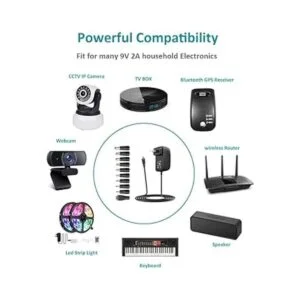 Basicvolt Fuente de alimentación universal de 9 V 2 A_4