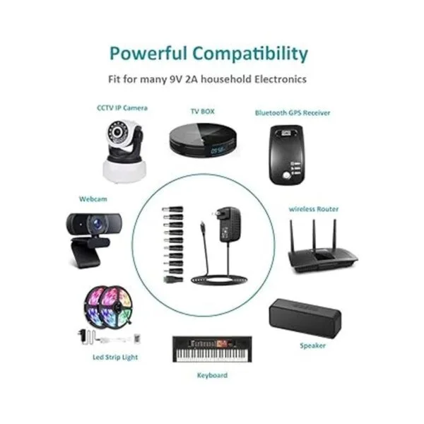 Basicvolt Fuente de alimentación universal de 9 V 2 A_4