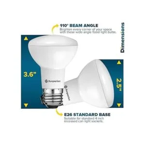 Sunperian BR20 Bombilla LED 6 W 50 W 2700 K luz_4