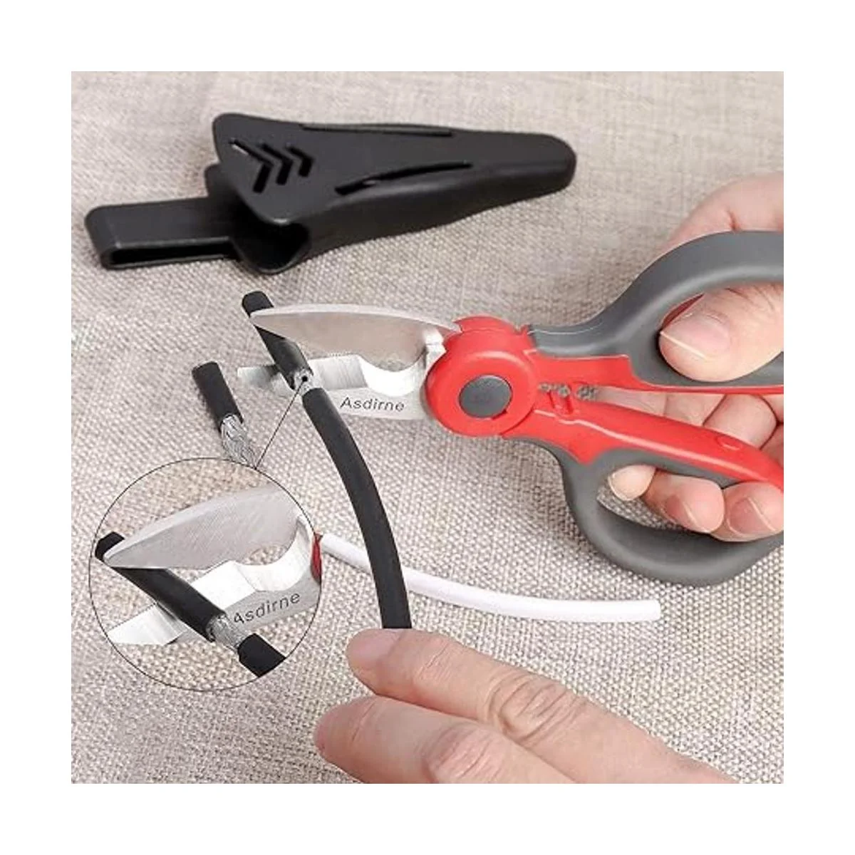 Asdirne Tijeras para electricista cuchillas afiladas de