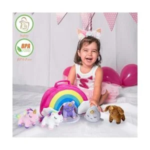 PASSIONFRUIT Juego de 5 juguetes de peluche para niños_3