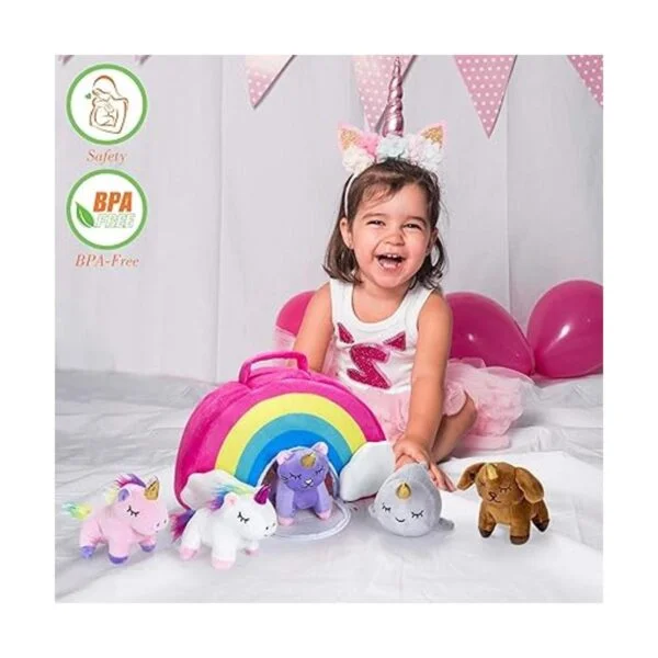 PASSIONFRUIT Juego de 5 juguetes de peluche para niños_3