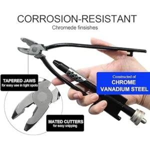 Bonsicoky Juego de 2 alicates de alambre de seguridad