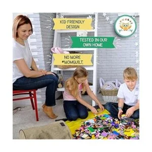 Cesta de almacenamiento de juguetes y tapete de juego_4