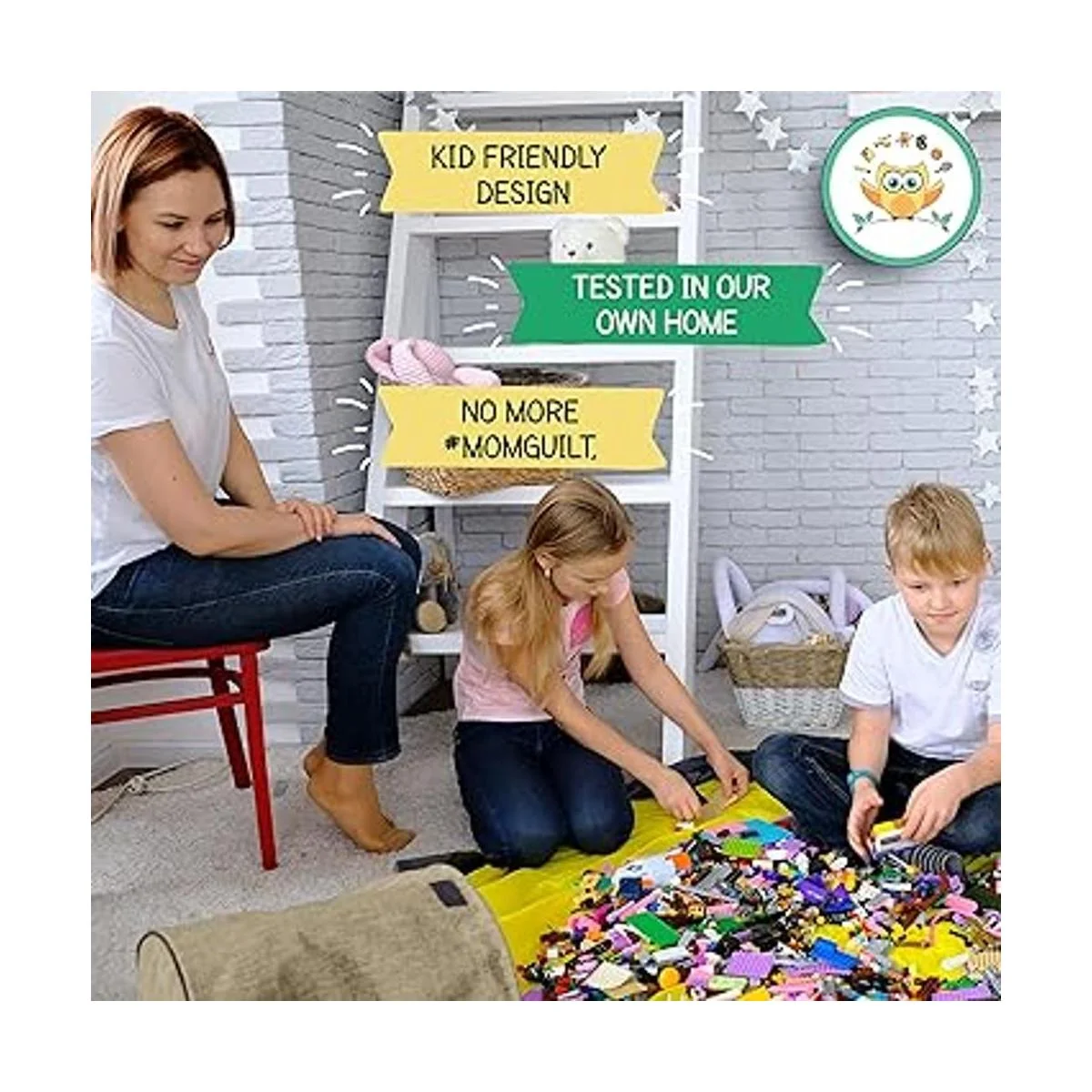 Cesta de almacenamiento de juguetes y tapete de juego_4