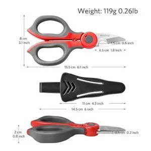 Asdirne Tijeras para electricista cuchillas afiladas de