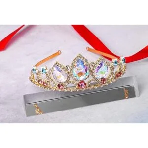 Rapunzel Tiara de princesa corona y collar de princesa_3