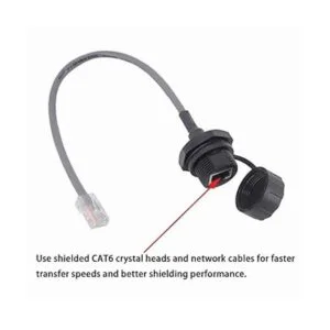 ANMBEST 5 unids montaje en panel RJ45 impermeable conector_3