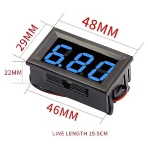 CenryKay 2 cables azules DC 4.530 V panel LED digital