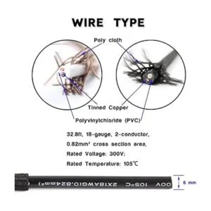PRUNLLA Cable redondo cubierto de tela de 32.8 pies_3