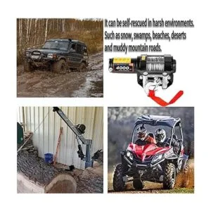 CXRCY Kits de cabrestante eléctrico de 12 V 4000 libras_4