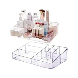 Jucoan Bandeja organizadora de maquillaje acrílico 9_1