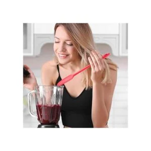 Espátula de silicona de mango largo antiadherente