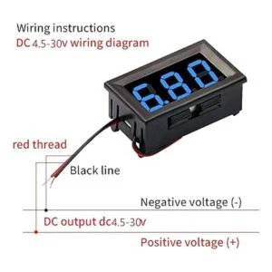 CenryKay 2 cables azules DC 4.530 V panel LED digital
