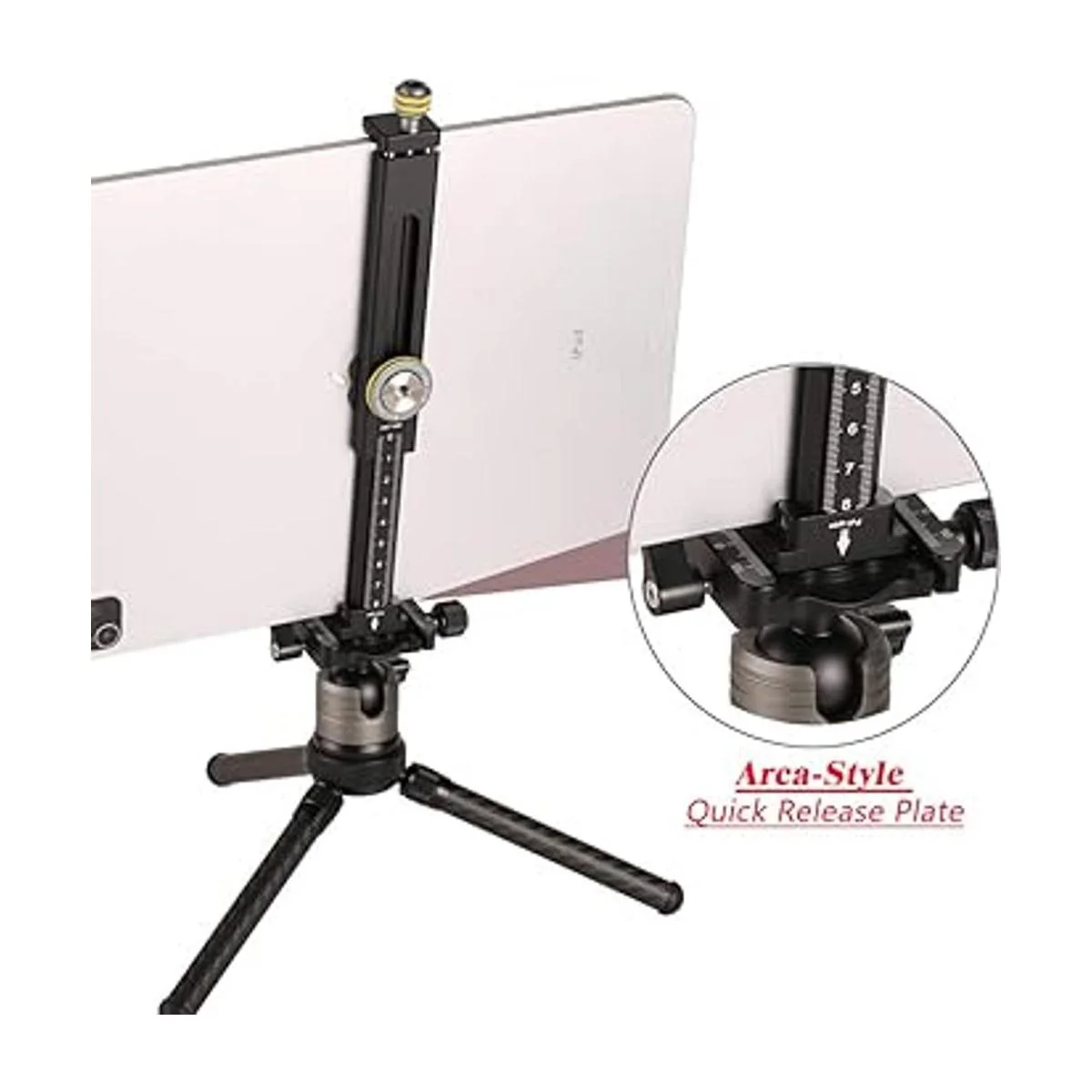 Aluminum iPad Holder for Tripod Mount Universal Phone_6