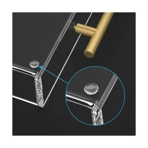 HIIMIEI Bandeja acrílica para servir de 12 x 16 pulgadas