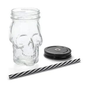 TOPZEA Paquete de 6 tazas Mason Tarros vaso de cristal de