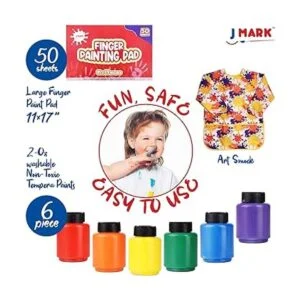 Juego de pintura lavable para dedos para niños Juego de_2