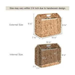 StorageWorks Soporte para revistas tejido a mano cesta de