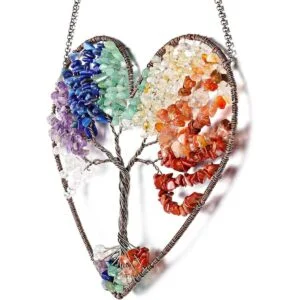 JOVIVI Adorno colgante de árbol de la vida de doble_5
