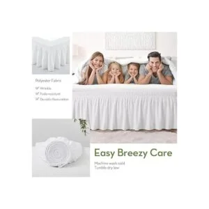 Falda de cama RIMELA envoltura volante elástica que_6