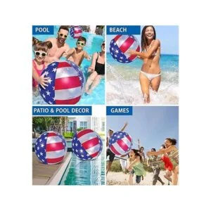 POZA Inflatable USA Pool Float Luxurious Fun Lounger_3