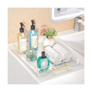 HIIMIEI Bandeja acrílica para servir de 12 x 16 pulgadas