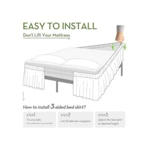 Falda de cama RIMELA envoltura volante elástica que_3