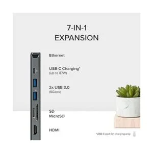 Plugable Adaptador multipuerto USB C 7 en 1 con Ethernet_2