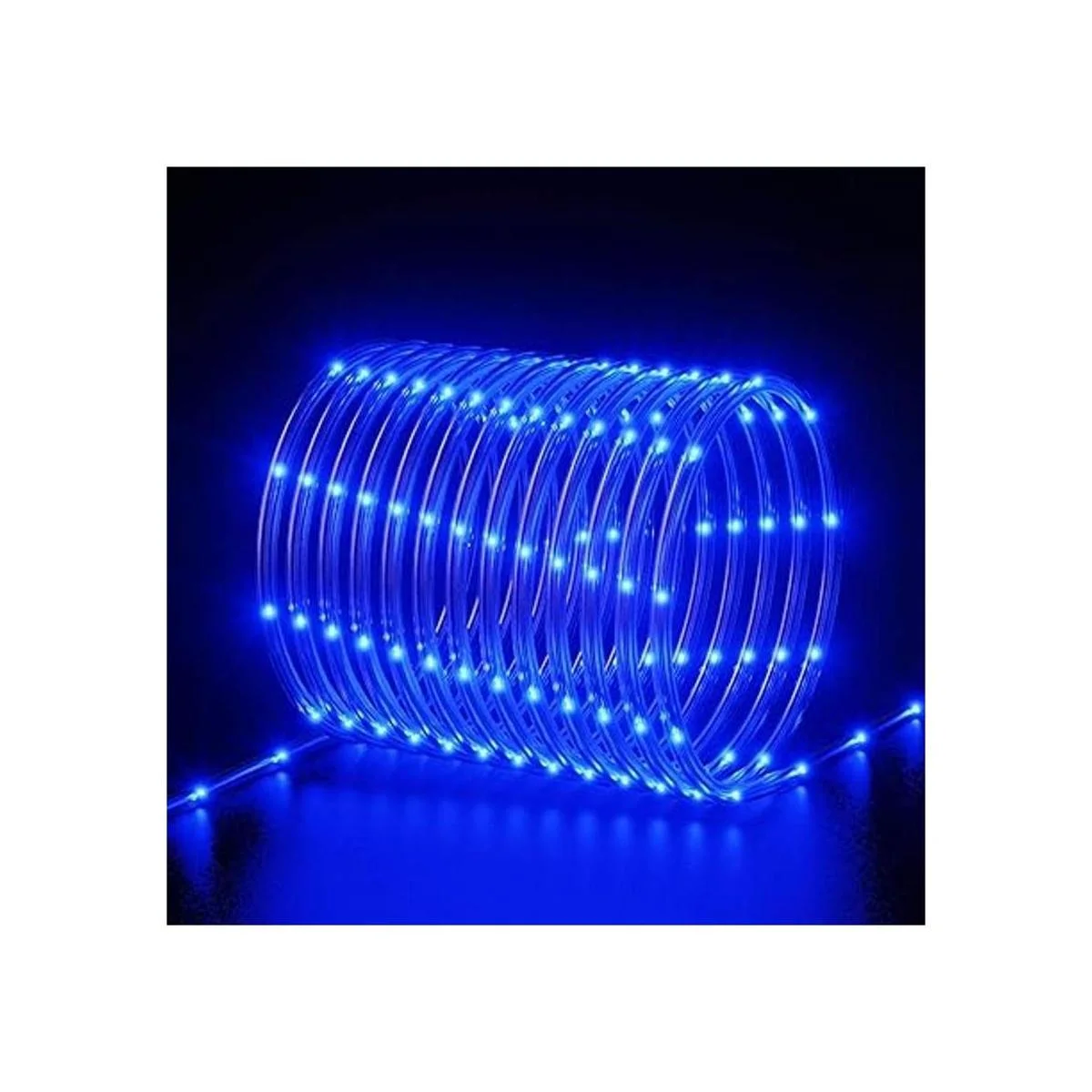 Cuerda de luces solares LED impermeables para exteriores_2