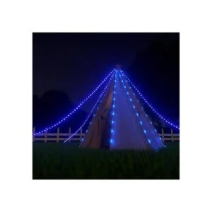 Cuerda de luces solares LED impermeables para exteriores_6