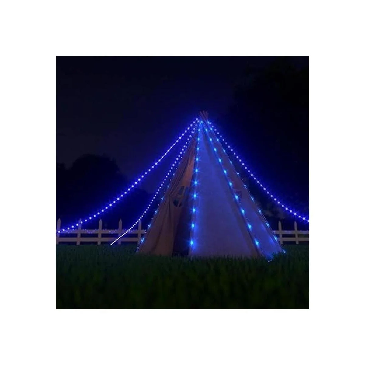 Cuerda de luces solares LED impermeables para exteriores_6