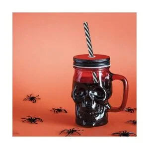 TOPZEA Paquete de 6 tarros de vidrio Mason con asa tazas