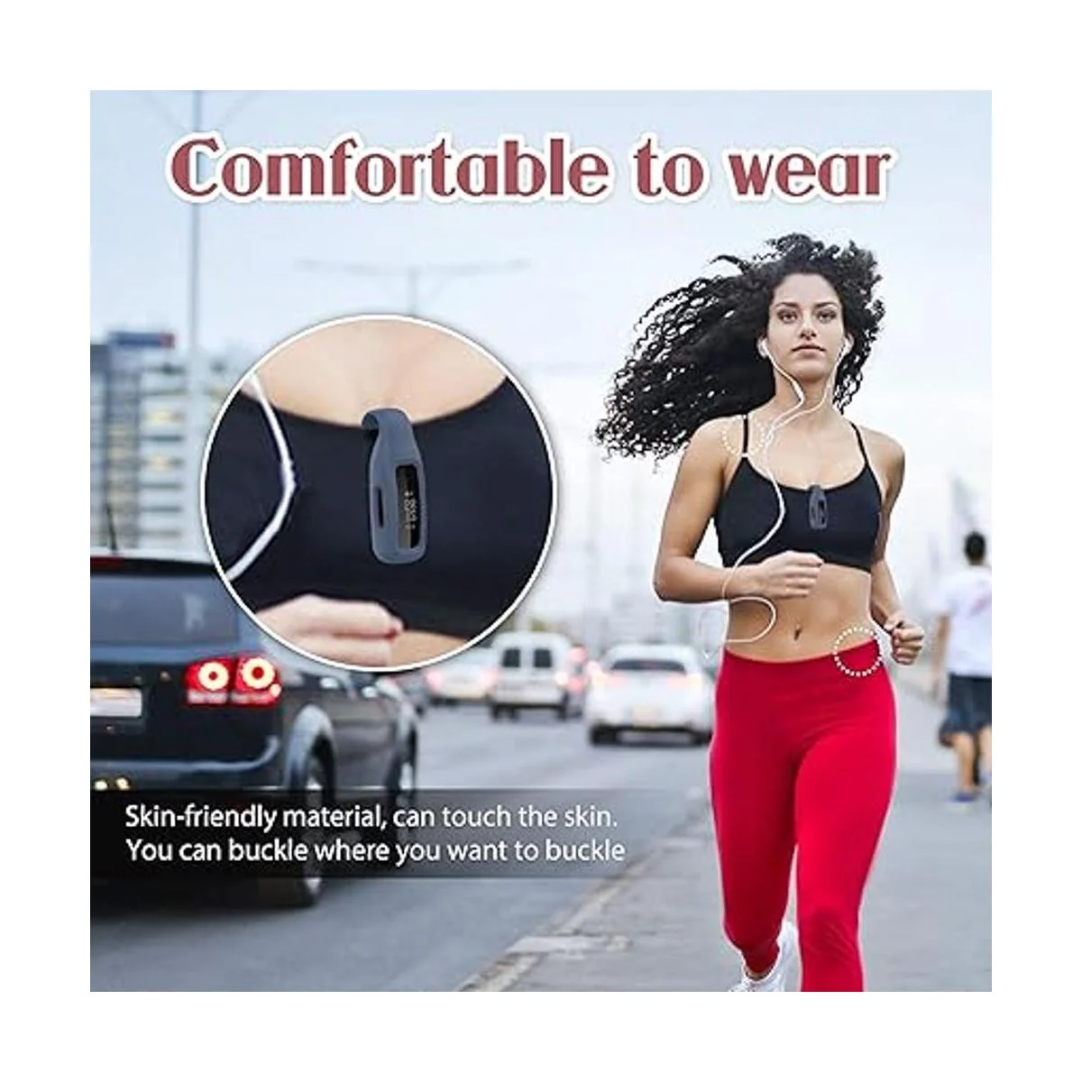 HSWAI Paquete de 3 clips de repuesto para Fitbit Inspire_2