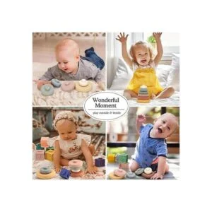 Mini Tudou 6 juguetes para apilar y anidar para bebés_6