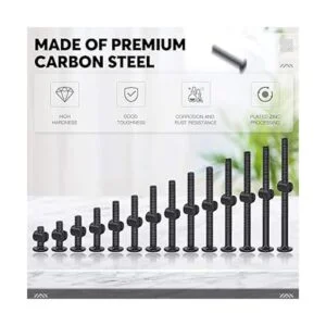 Rustark 141 piezas M6 0.787 in3.150 in tornillos