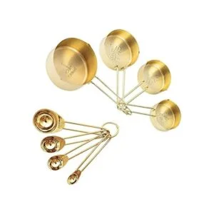 Juego de tazas y cucharas medidoras 8 piezas de tazas