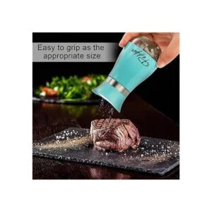 Tebery Juego de salero y pimentero 4 onzas color azul