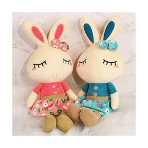 Cllayees Juego de 2 conejitos de peluche conejo de 18.3_3