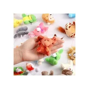 32 piezas de mini juguetes de peluche de safari lindos_3