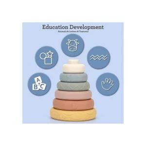 Mini Tudou 6 juguetes para apilar y anidar para bebés_3