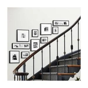 ArtbyHannah Juego de 10 marcos de pared grandes en blanco_3