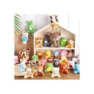 32 piezas de mini juguetes de peluche de safari lindos_4