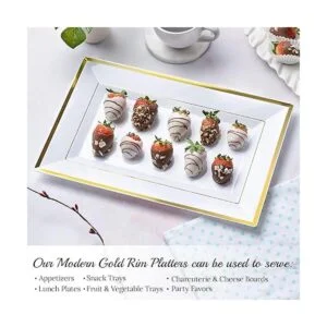 Mint Living Elegante juego de bandejas y platos de_4