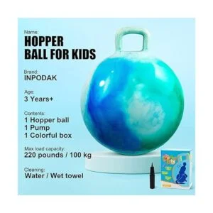 Pelota de tolva con asa para niños hippity hop sentarse_2